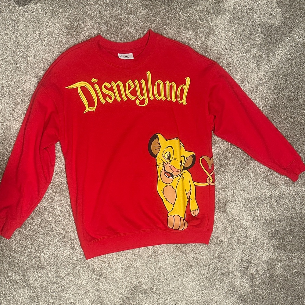 Disney Red Sweater with Simba Design